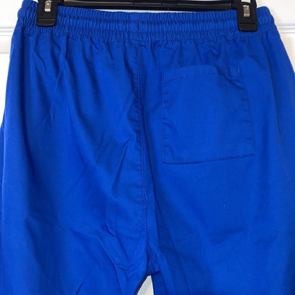 Jaanuu Royal Blue Mid Rise 4 Pocket Scrub Pants - Picture 3 of 5